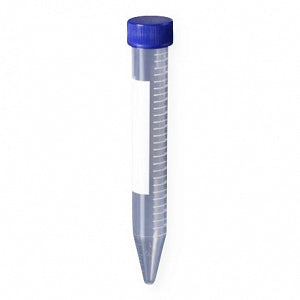 MTC Sterile 15 mL/50 mL Centrifuge Tubes - Polypropylene Conical-Bottom Centrifuge Tube with Screw Cap, 15 mL, 17 x 118 mm, Sterile, 50 Tubes / Foam Rack - C2600