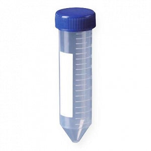 MTC Sterile 15 mL/50 mL Centrifuge Tubes - Polypropylene Conical-Bottom Centrifuge Tube with Screw Cap, 50 mL, 29 x 115 mm, Sterile, 25 Tubes / Foam Rack - C2602