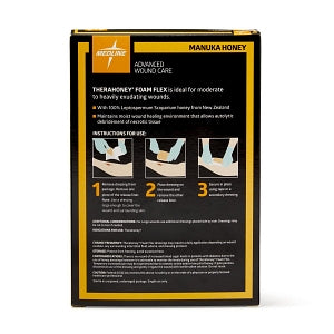 Medline TheraHoney Foam Flex Honey-Impregnated Wound Dressings - TheraHoney Foam Flex Honey-Impregnated Wound Dressing, 4" x 4" - MNK1344