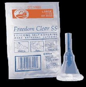 Coloplast Freedom Clear SS Male External Catheters - Freedom Clear SS Condom Catheter, Sport Sheath, Silicone, Clear, 35 mm - 5410