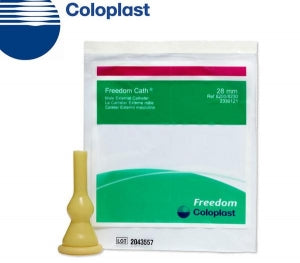 Coloplast Freedom Cath Standard Length Male External Catheters - Freedom Cath External Catheter, Yellow Latex, 28 mm Dia. - 8200