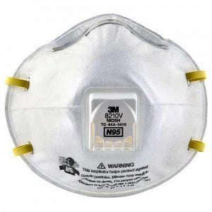 3M Healthcare Particulate Respirator 8210V Mask - N95 Particulate Respirator - 8210V