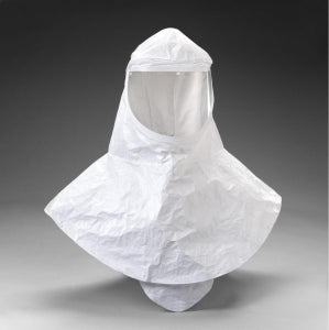 3M Healthcare Respirator Hood H-420-10 - HOOD, WITH INNER BIB, TYVEK QC, 10EA / CS - H-420-10