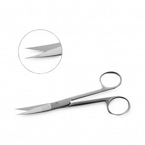 Mopec Sharp / Sharp Curved Dissection Scissors - Sharp / Sharp Curved Dissection Scissors, 5.5" L, Standard-Grade - AA005