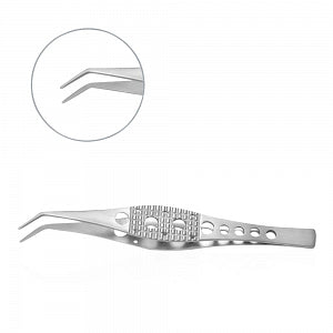 Mopec Angled-Tip Ergonomic Forceps - Angled-Tip Ergonomic Forceps, 7" - AB055