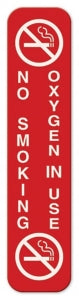 Intersign Corp. No Smoking Signs - No Smoking O2 In Use Sign, Magnet, 2" x 9" - PCV-1