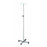 Blickman Health Ind Inc Stainless Steel Four Leg IV Poles - Stainless Steel 4-Leg IV Pole Stand with Locking Knob, 141055, 4-Hook - 0571410400