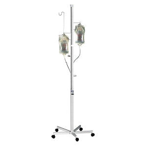 Blickman Health Ind Inc IV Irrigation Safety Systems - Aluminum 5-Leg IV Pole Stand Irrigation Tower, 2-Channel - 0541110200