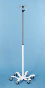 Pryor Products Stainless Steel Six-Leg IV Poles - IV Stand, 6 Leg, Heavy Duty - 126