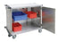 Lakeside Closed Case Carts - Closed Case Cart, 2 Door, 1 Compartment, Pull-Out Wire Shelf, Stainless Steel, 29" x 43" x 54" - 6952