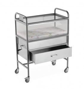 NK Medical Millennium Stainless Steel Bassinet - BASSINET, SS, W/REMOVABLE SLEEPING BSK - 9000X17T