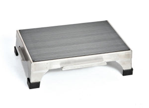 Mid Central Medical Stainless Steel Stacking Step Stool - STOOL, STEP, SS, STACKING, 12"DX18"WX5"H - MCM140