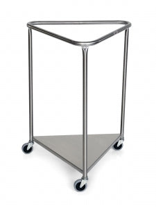 Mid Central Medical Stainless Steel Triangular Hampers - HAMPER, LINEN, SS, TRIANGULAR, 25" - MCM 2005