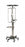 Mid Central Medical IV Poles - Stainless Steel IV Pole with 28 Hooks and 6 Legs, Lift Assist - MCM253