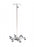 Mid Central Medical IV Poles - Stainless Steel IV Pole with 4 Hooks and 6 Legs, Adjustable Thumb Knob - MCM276