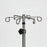 Mid Central Medical IV Poles - Stainless Steel IV Pole with 6 Hooks and 6 Legs, Adjustable Thumb Knob - MCM279