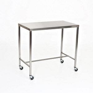 Mid Central Stainless Steel H-Brace Instrument Table - H-Brace Stainless Steel Instrument Table, 24" x 48" x 48" - MCM516-48