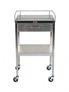 Mid Central Medical Utility Tables - Utility Table, One Drawer with Rail - MCM 520