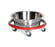 Mid Central Sponge Buckets - Stainless Steel Sponge Bucket, 8.5 qt., Bumper and Casters - MCM541