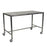 Mid Central Medical Stainless Steel Tables with H-Braces and Casters - TABLE, WORK, SS, W/H-BRACE&CASTERS, 16X20X35 - MCM570H-CA