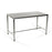 Mid Central Medical Stainless Steel Tables with H-Braces and Floor Levelers - Welded Work Table with H-Brace, Stainless Steel, 16" x 20" x 35" - MCM570H-LL