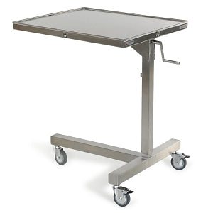 Mid Central Medical Heavy-Duty Mayo Stand - Heavy-Duty Mayo Stand, 30" x 26" x 36"-56" - MCM770