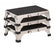 Clinton Industries Inc Stainless Steel Stacking Step Stools - Chrome Plated Steel Step Stool, Stacking, Stainless Steel, 18" x 12" x 5.25" - SS-190