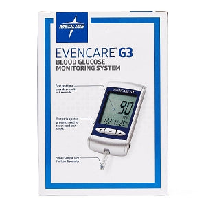 Medline EVENCARE G3 Blood Glucose Monitoring System - EvenCare G3 Blood Glucose Meter for Professional Use Only - MPH3540