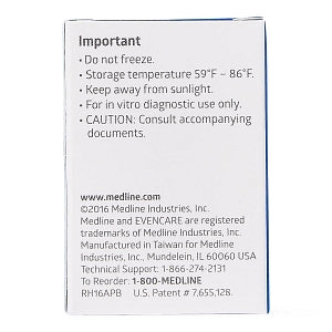 Medline EVENCARE G3 Blood Glucose Monitoring System - High / Low Control Solution for EvenCare G3 Meter - MPH3560