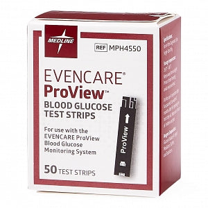 Medline EVENCARE ProView Blood Glucose Monitoring System - EvenCare ProView Glucose Strip - MPH4550