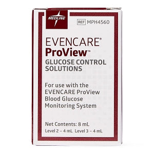 Medline EVENCARE ProView Blood Glucose Monitoring System - EvenCare ProView Glucose Meter Hi-Lo Control - MPH4560