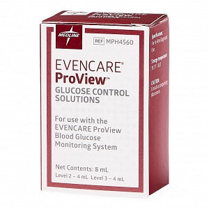 Medline EVENCARE ProView Blood Glucose Monitoring System - EvenCare ProView Glucose Meter Hi-Lo Control - MPH4560