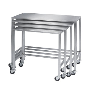 Lakeside Nested Instrument Tables - Nested Instrument Table, Stainless Steel, 14" x 28" x 32" - 8380