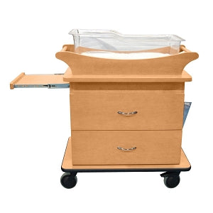 Amico Corporation Marco 2 Drawer Bassinets - Bassinet with 2 Drawers and Pullout Table, Candlelight - BB-MMD2-01-CLP