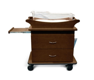 Amico Corporation Marco 2 Drawer Bassinets - Bassinet with 2 Drawers and Pullout Table, Chocolate Pear - BB-MMD2-01-CPP