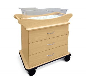 Amico with Three Drawers and Pullout Table Marco Bassinets - Bassinet with 3 Drawers and Pullout Table, Hard Rock Maple - BB-MMD3-01-HMP