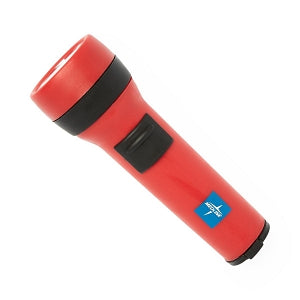 Medline Economy Workhorse Flashlight - FLASHLIGHT, RED COLOR 2D ECONOMY LIGHT - WHE2D-1