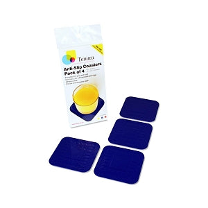 Heskins Tenura Square Nonslip Coaster - Silicone Square Coaster, Blue - TC/9 -2