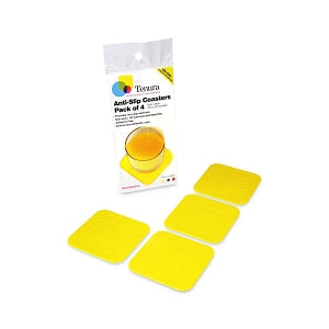 Heskins Tenura Square Nonslip Coaster - Silicone Square Coaster, Yellow - TC/9 -3