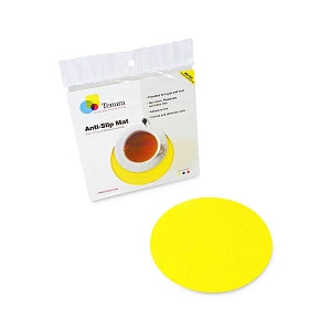 Heskins Tenura Circular Nonslip Mat - Silicone Circular Coaster, Large, Yellow - TC/19 - 3