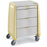 Capsa Avalo Medication Carts - Avalo Series Medication Cart, No Lock, Extreme Yellow, One 3" and Three 10" Drawer Configuration - AM10MC-EY-N-DR103