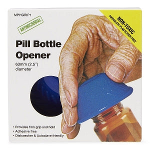 Heskins LLC Reusable Silicone Pill Bottle Opener - Reusable Silicone Pill Bottle Opener - MPHGRIP1