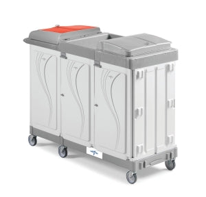 Medline MIYO Housekeeping Carts - Discharge Healthcare Housekeeping Cart, Large Base - DISC1