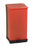 Detecto Step-On Waste Receptacles - Step-On Waste Can, Epoxy Finish, Steel, Red, 48 qt. - P-48R