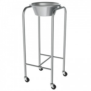 Mac Medical Stand with Single Basin and H-Brace - Stand with Single 8.5-qt. Basin and H-Brace - SOL-1000-8.5