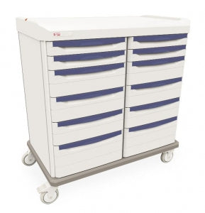 InterMetro Starsys Medical Carts - Starsys Medical Cart Mobile, Double Door, OR Supply - SXRD43CM3