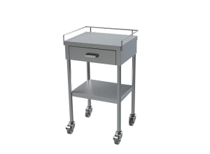 Mac Medical Stainless Steel Utility Tables with Drawers - TABLE, UTILITY, SS, 1 DRWR, 16X20X34 - T0086