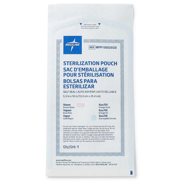 Self-Seal Sterilization Pouches for Steam and Gas Only