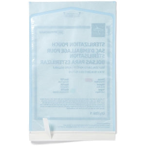 Medline Self-Seal Sterilization Pouches for Steam and Gas Only - Steam and Gas Self-Seal Sterilization Pouch, 12" x 18" - MPP100558GS