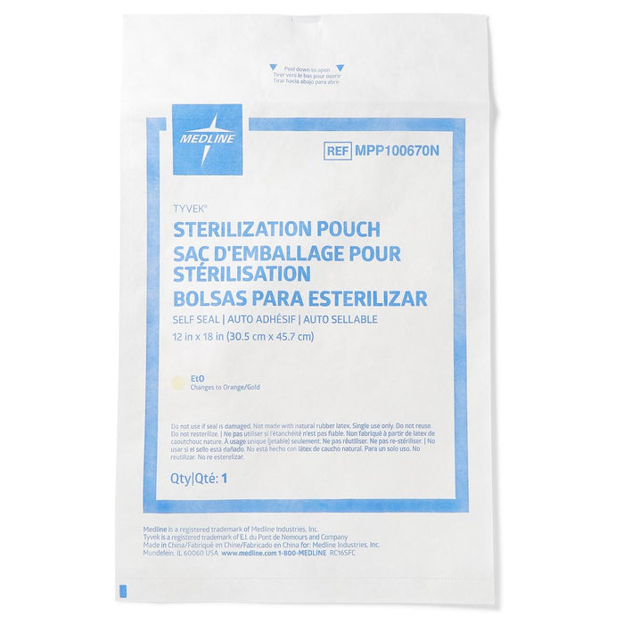 Self-Seal Tyvek Sterilization Pouches for Low Temperatures Only